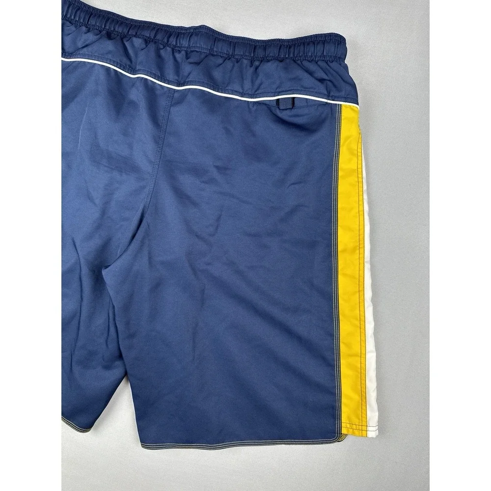 Vintage Y2K Nike Swim Trunks Men's XXL Gray Swoosh Board Shorts Silver Tag